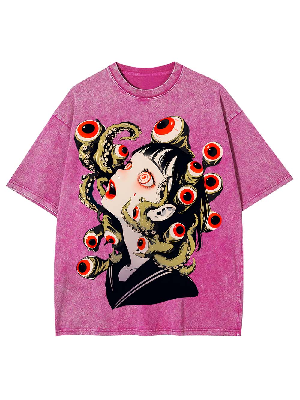 Eyes and Octopus Washed Tshirt