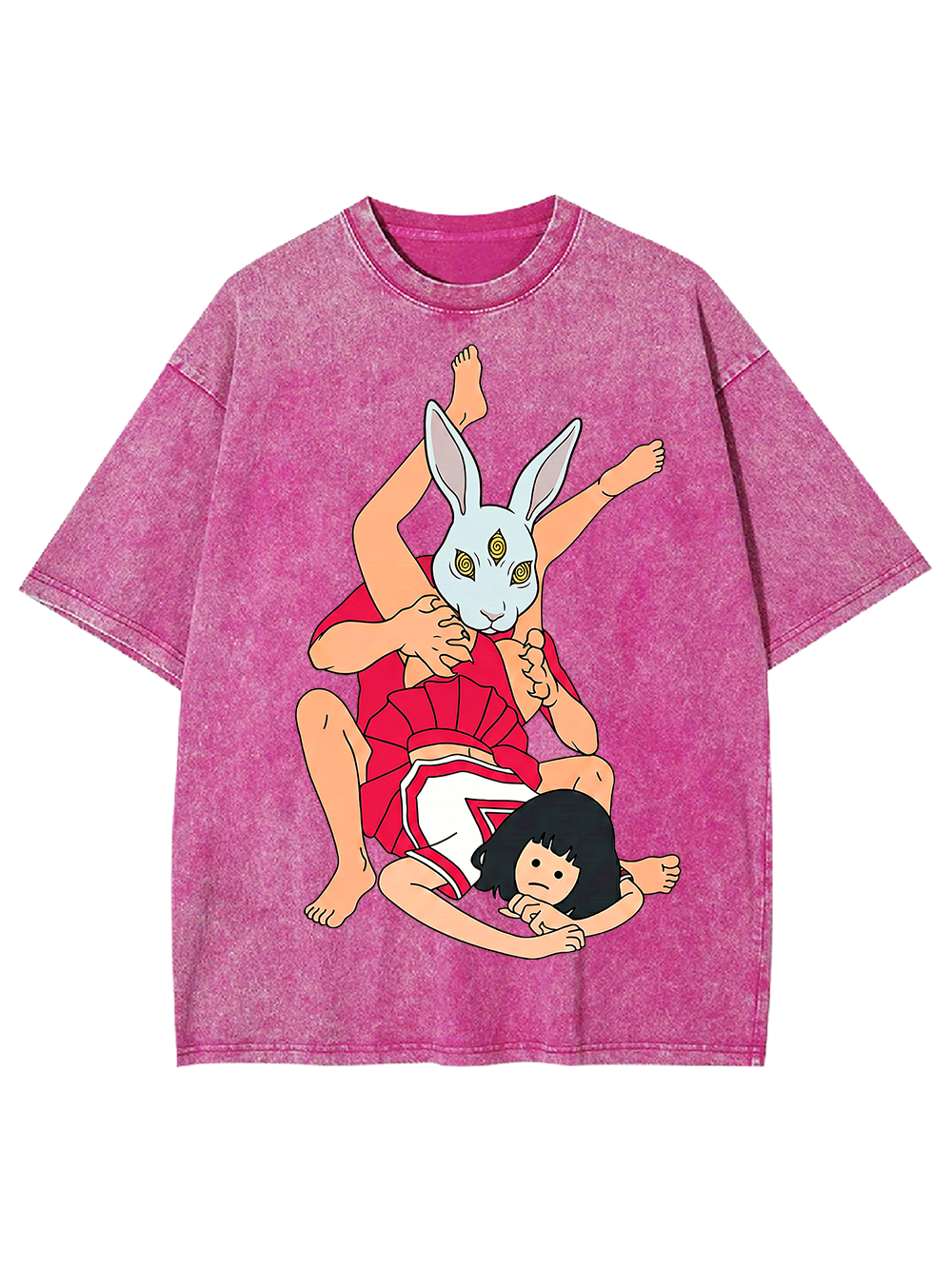 RABBIT MASKED WRESTLING WASHED TSHIRT