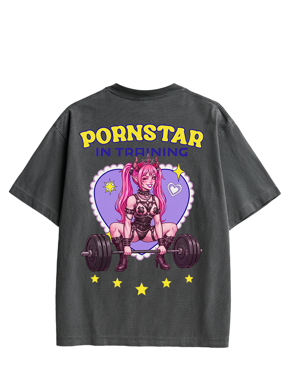 PORNSTAR IN TRAINING AAA DOUBLE SIDED PRINT WASHED TSHIRT