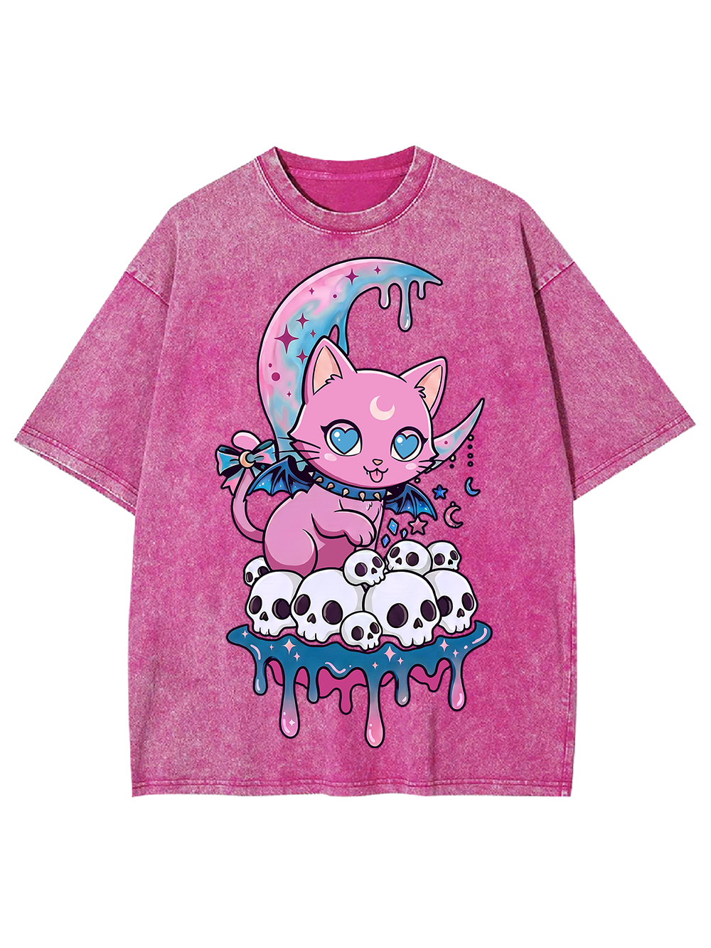 MOONLIT KILLER KITTEN AAA WASHED TSHIRT