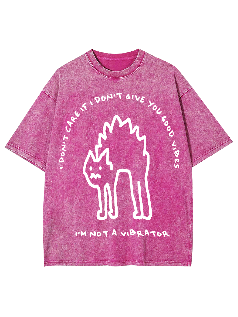 GOOD VIBES VIBRATOR CAT AAA WASHED TSHIRT