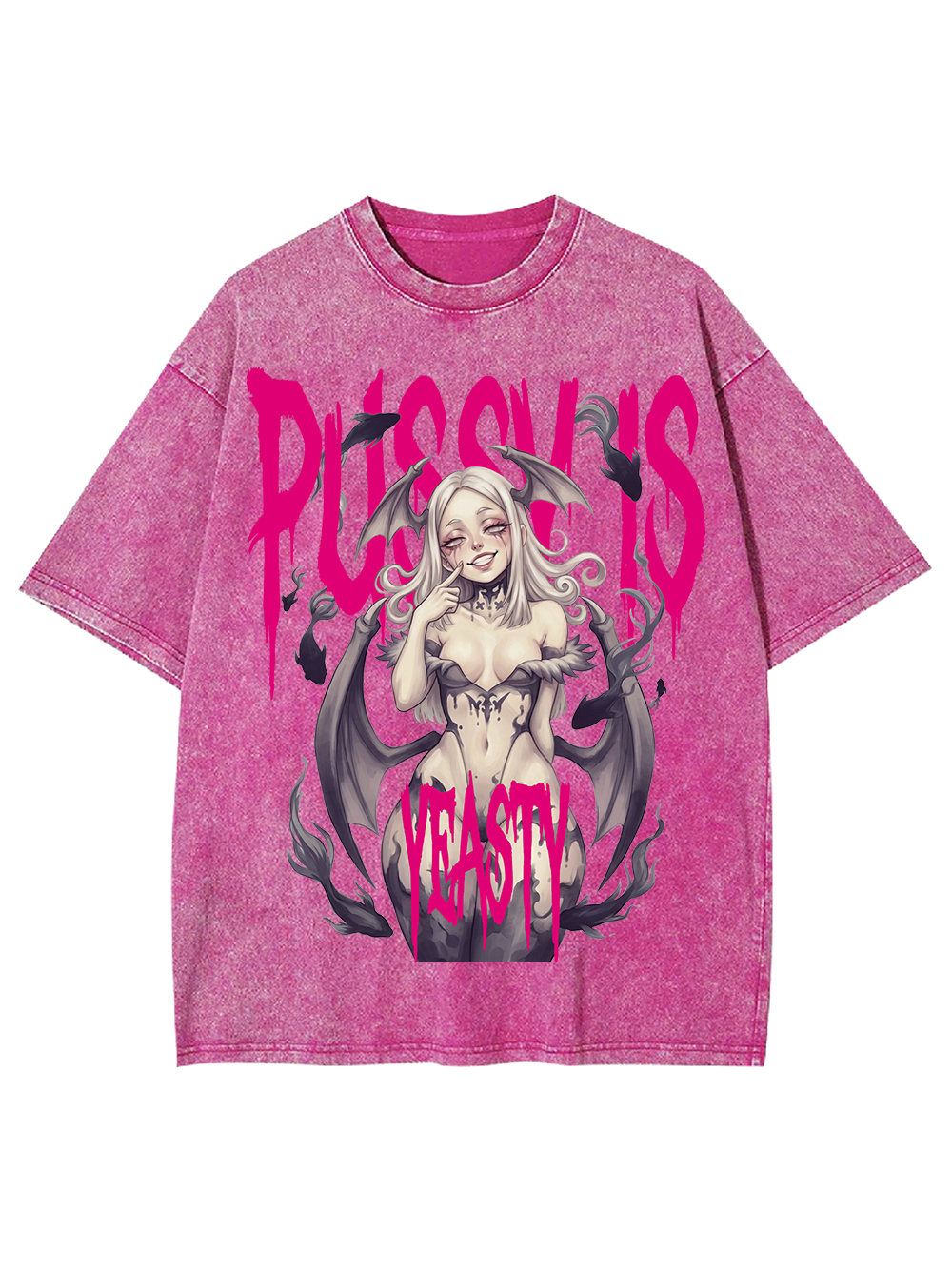 PUSSY IS YEASTY AAA WASHED TSHIRT