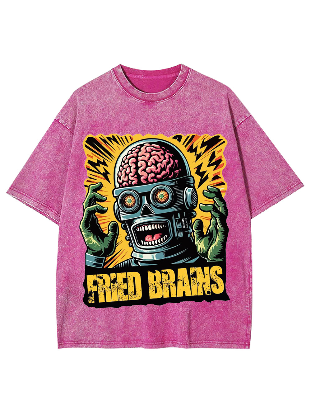 FRIED BRAINS WASHED TSHIRT