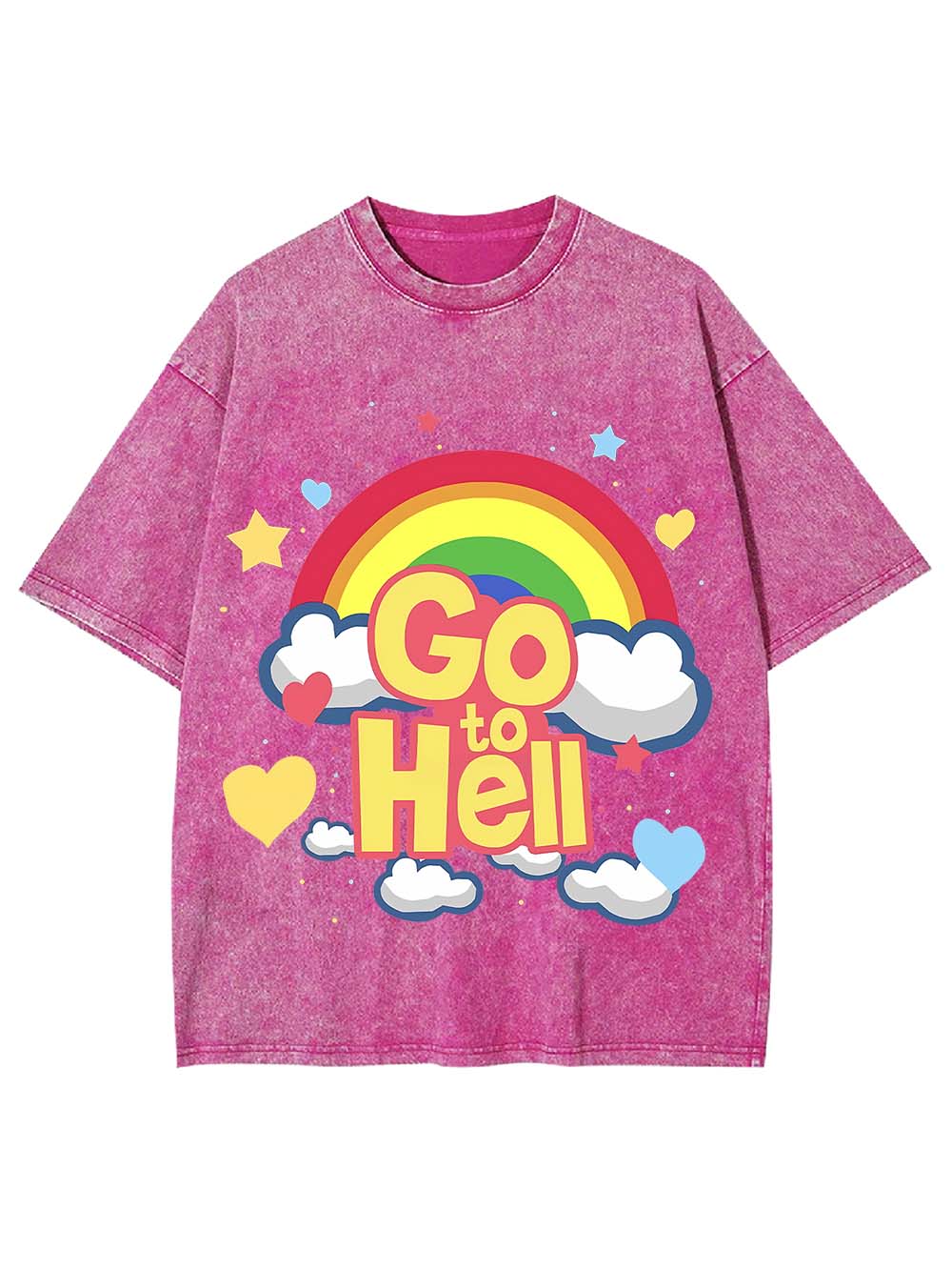 GO TO HELL WASHED TSHIRT