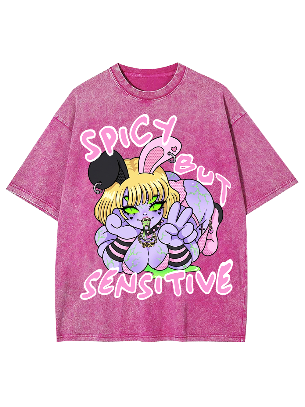 SPICY BUT SENSITIVE AAA WASHED TSHIRT