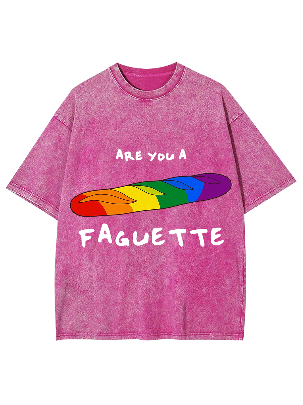 ARE YOU A FAGUETTE AAA WASHED TSHIRT