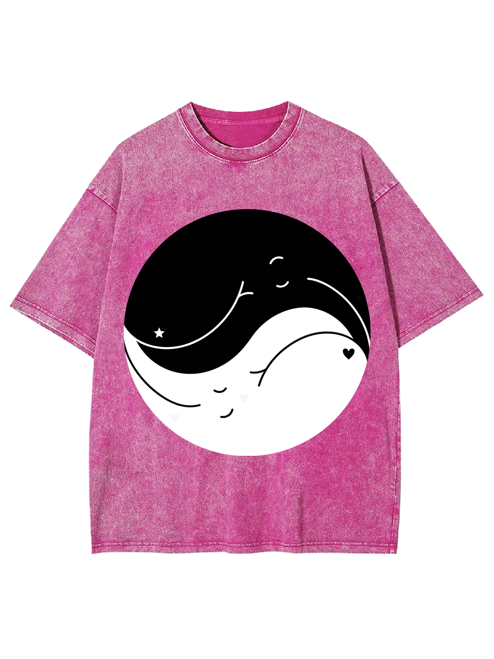 YIN YANG LOVE WAVES AAA WASHED TSHIRT