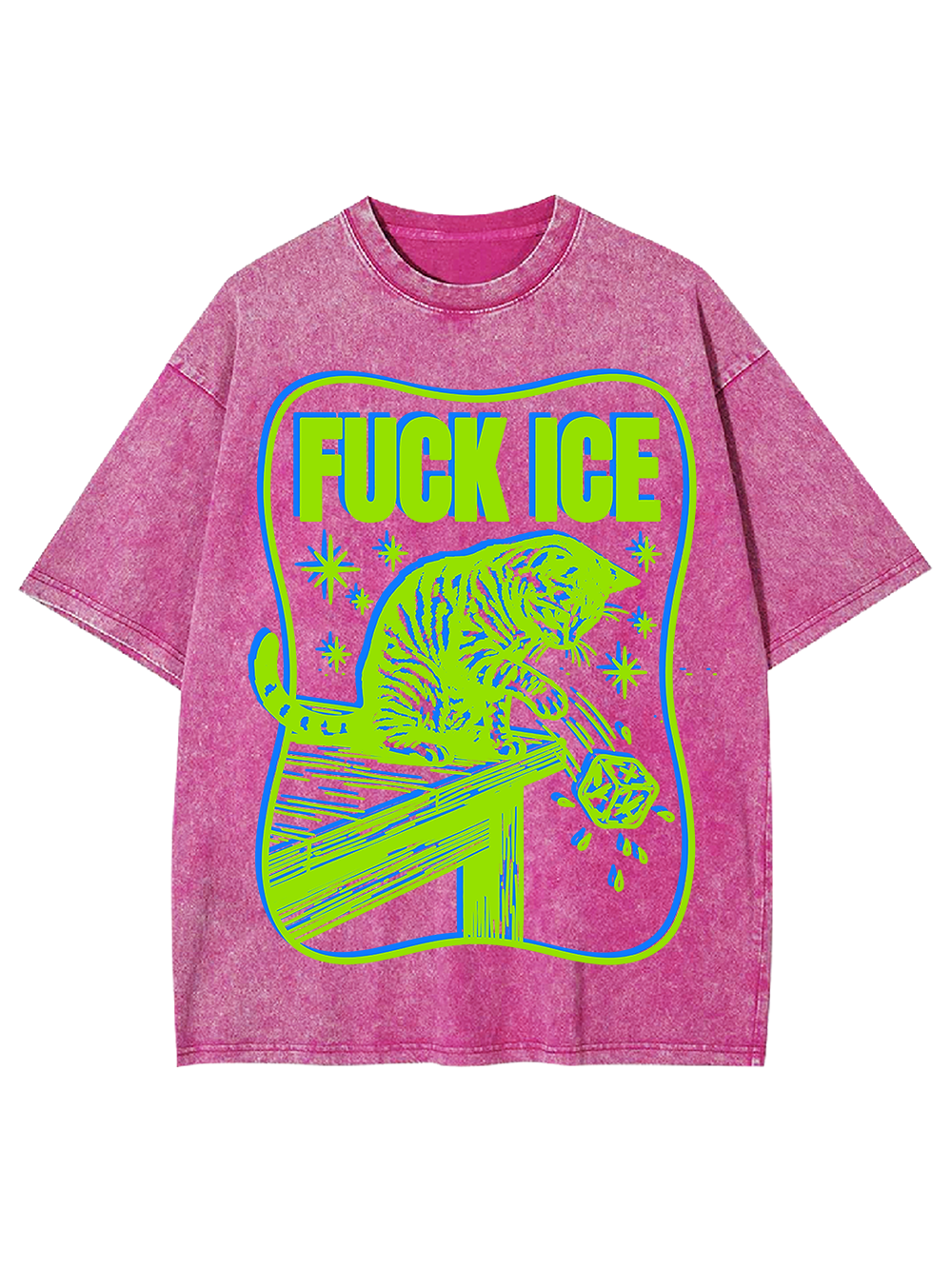 FUCK ICE AAA WASHED TSHIRT