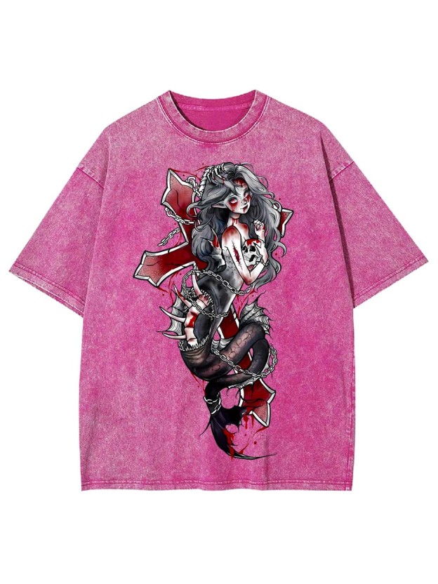 Siren of the Crimson Cross Washed Tshirt
