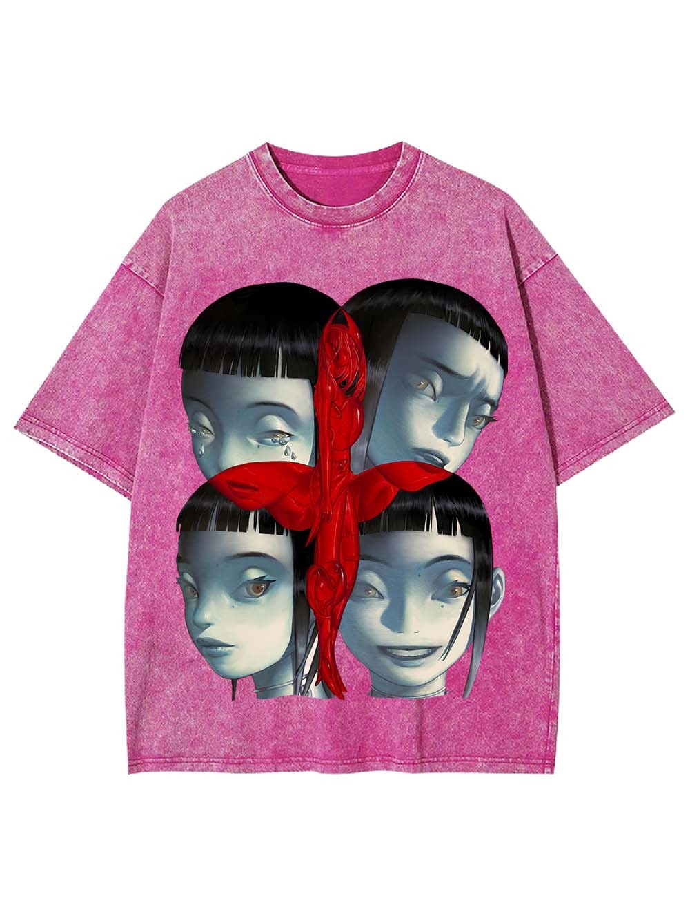 Faces of Duality Washed Tshirt