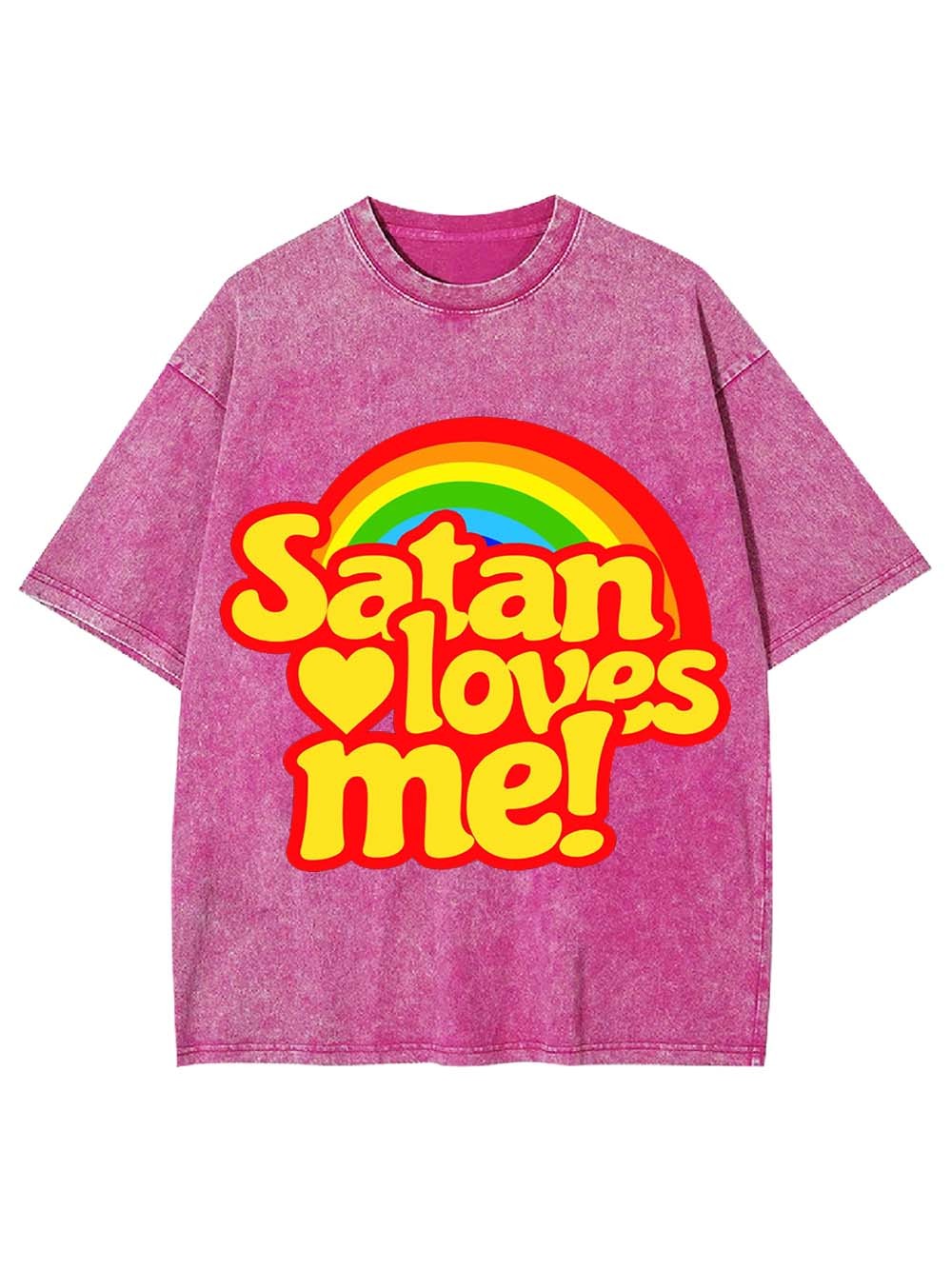 SATAN LOVES ME! WASHED TSHIRT