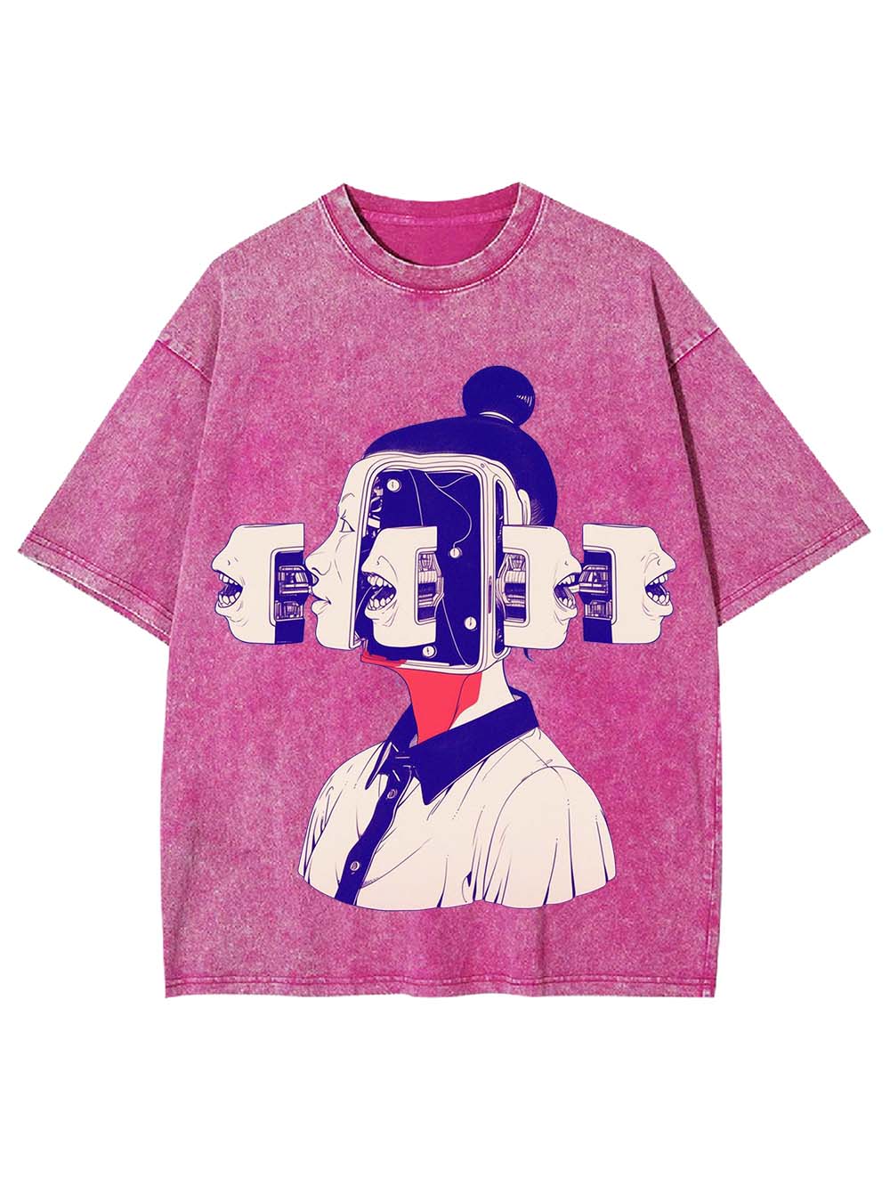 FRAGMENTED VOICES OF THE MIND WASHED TSHIRT