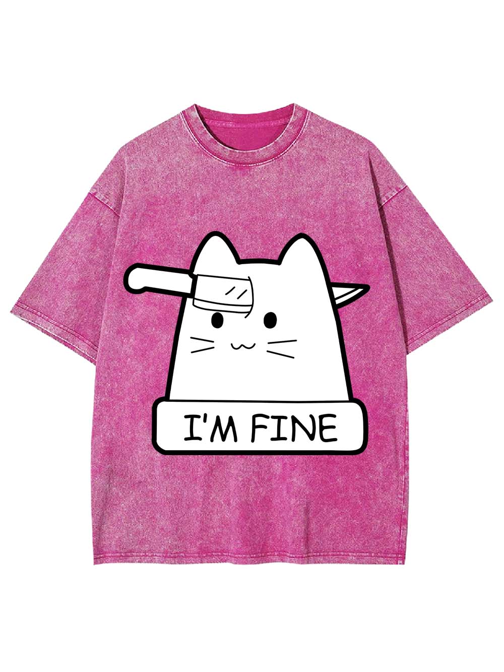 I'm Fine Washed Tshirt