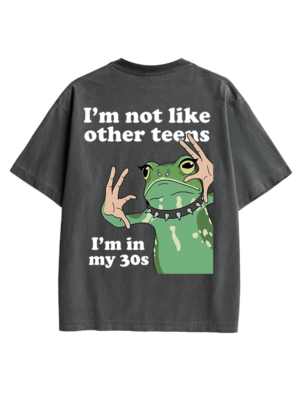 I’M NOT LIKE OTHER TEENS I’MIN MY 30S AAA BACKPRINT TSHIRT