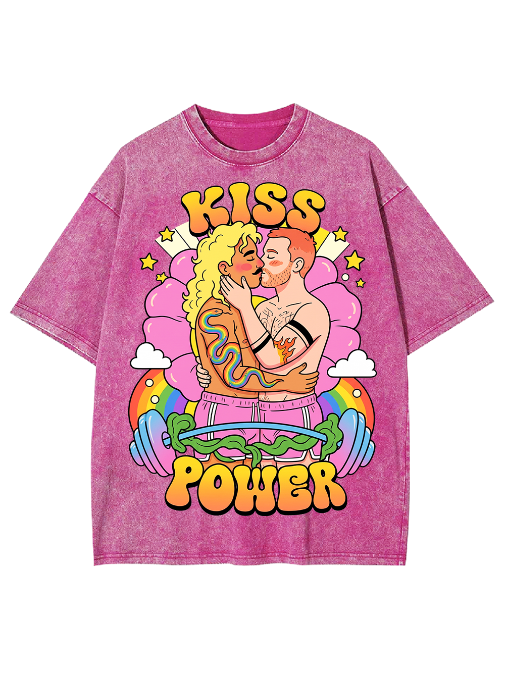 KISS POWER AAA WASHED TSHIRT