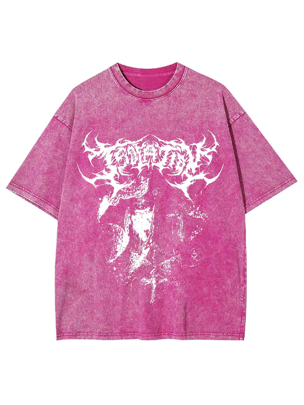 Dark Ritual Aesthetic Washed Tshirt