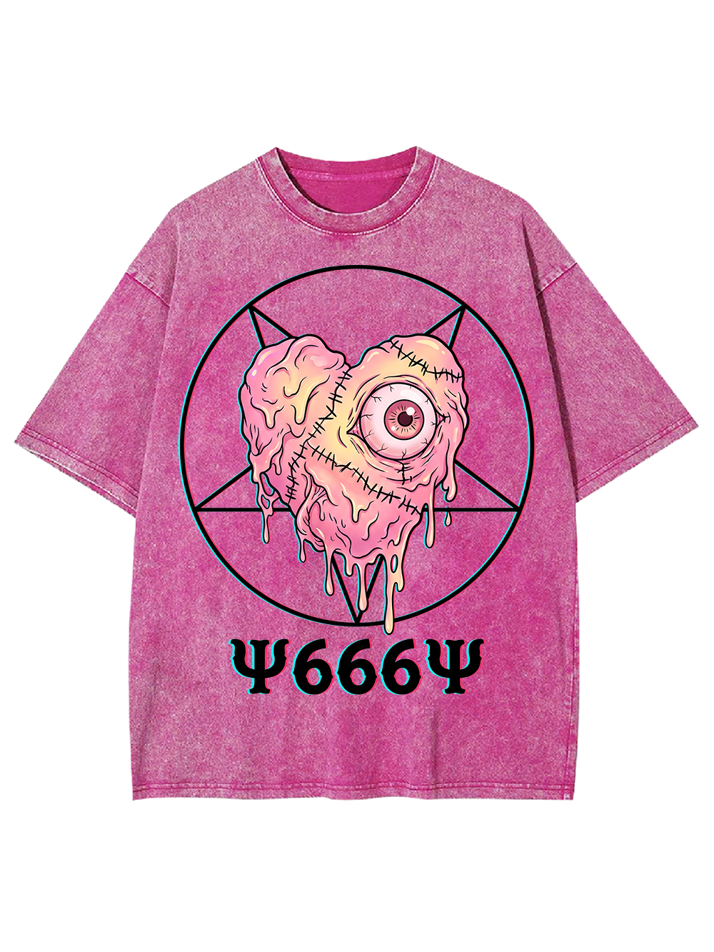 EYEBALL HEART AAA WASHED TSHIRT