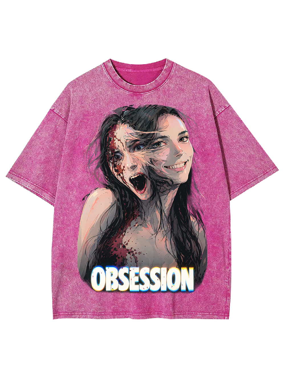 SPLIT OBSESSION AAA WASHED TSHIRT
