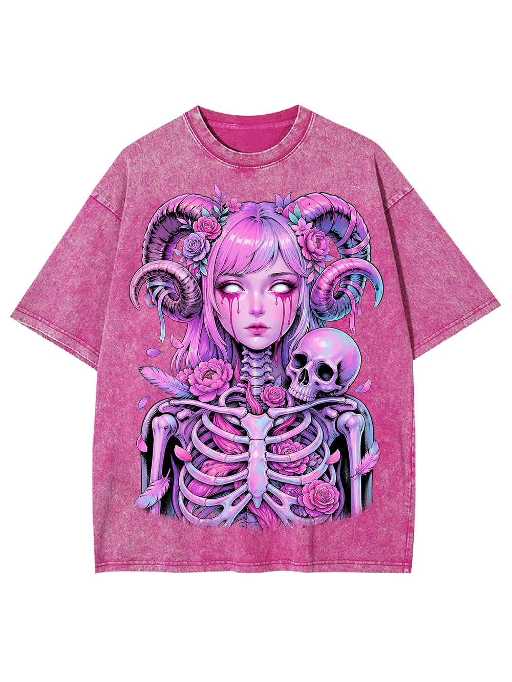 PINK BONE GODDESS AAA WASHED TSHIRT