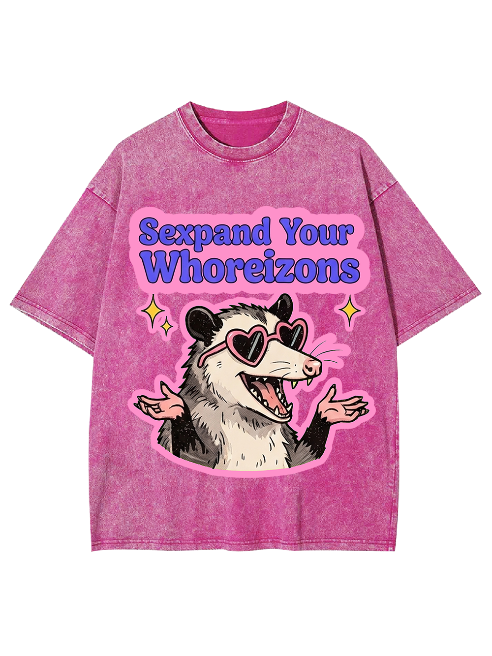 PINK POSSUM VIBES AAA WASHED TSHIRT