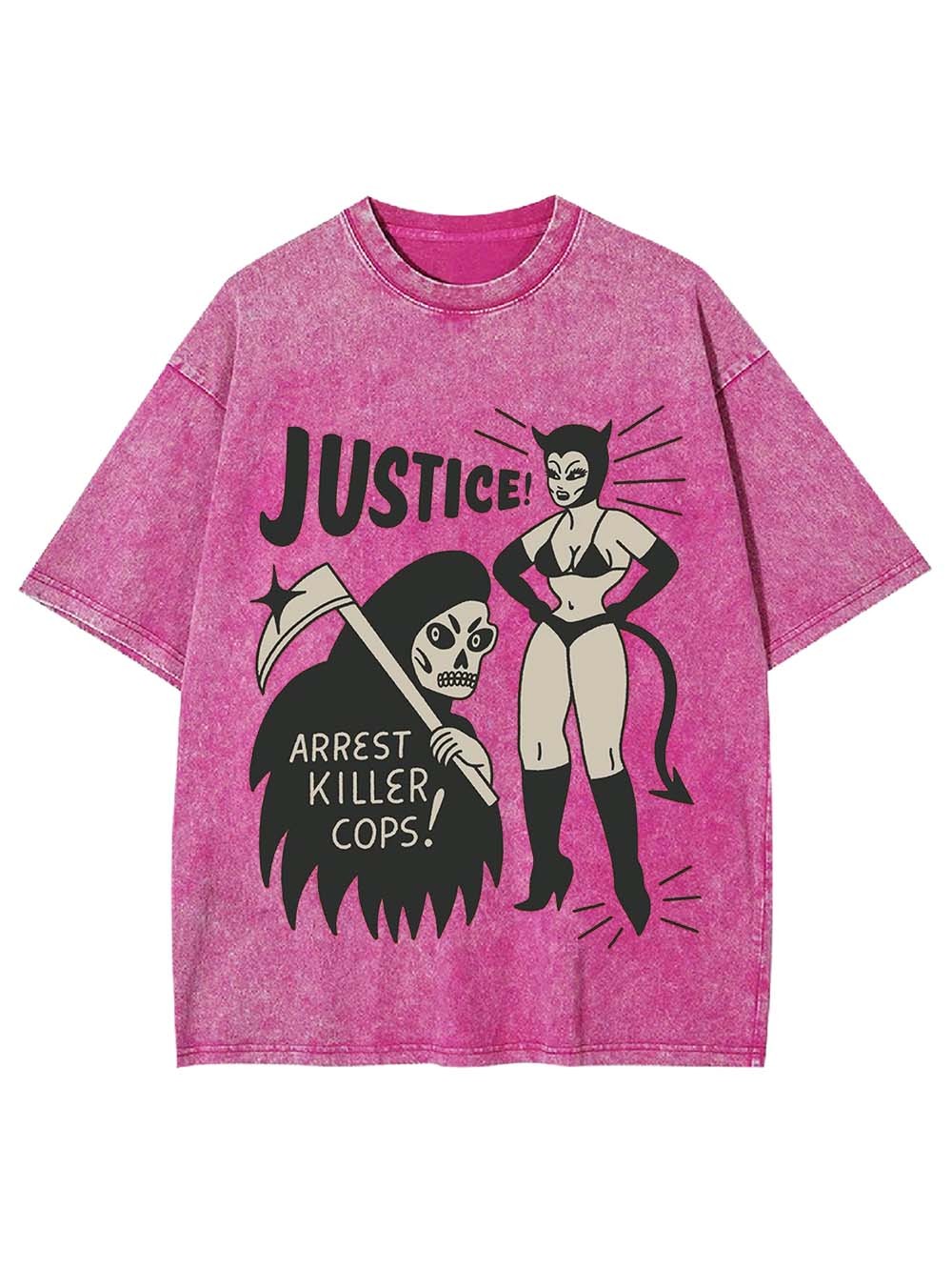 JUSTICE! WASHED TSHIRT