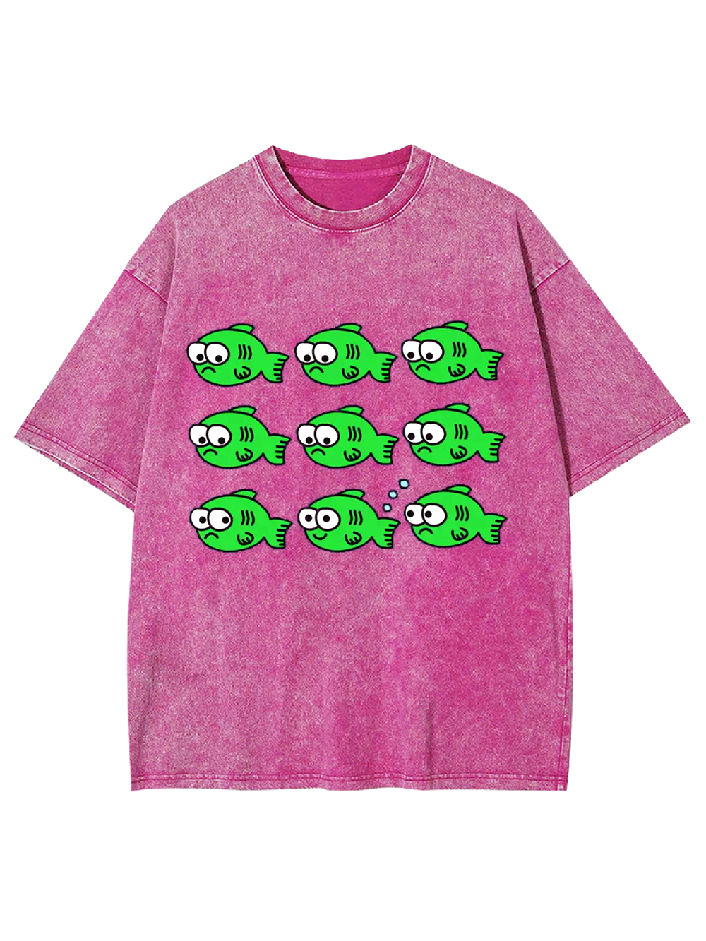 School of Quirky Fish Washed Tshirt