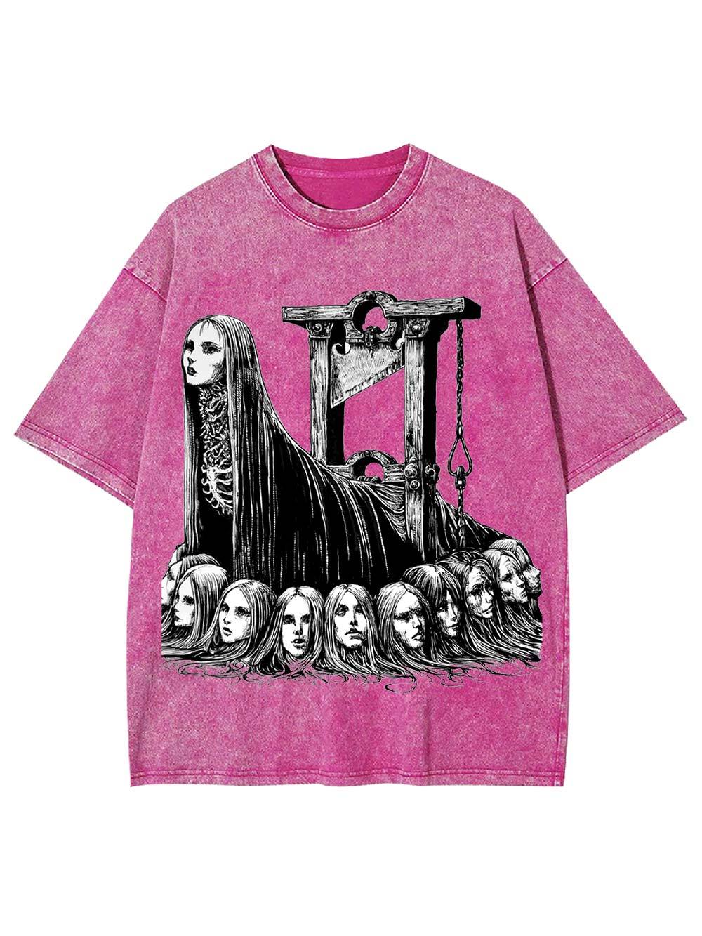 Guillotine Goddess Washed Tshirt