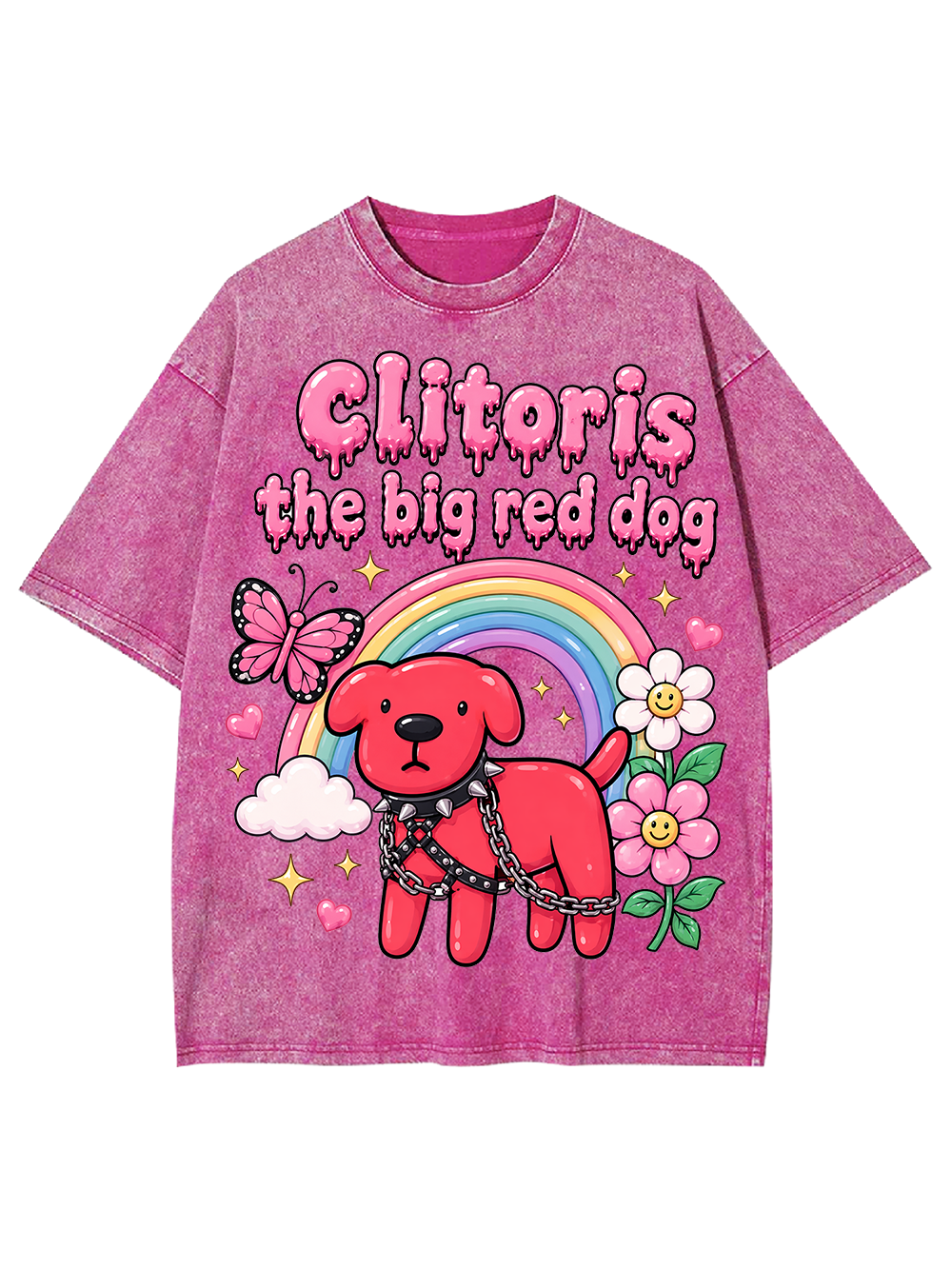 RED DOG CLITORIS AAA WASHED TSHIRT