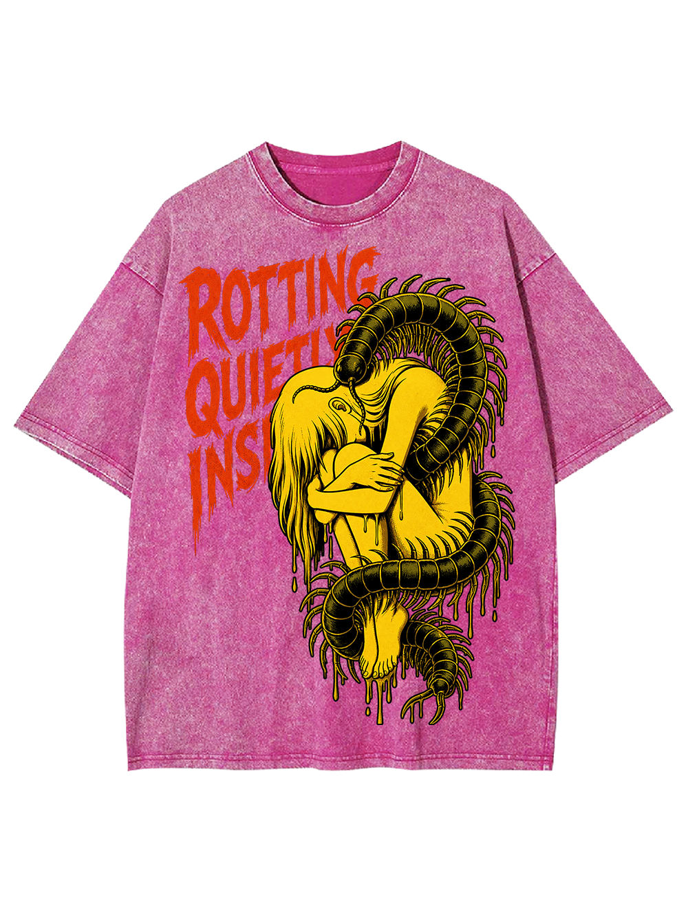 ROTTING QUIETLY INSIDE AAA WASHED TSHIRT