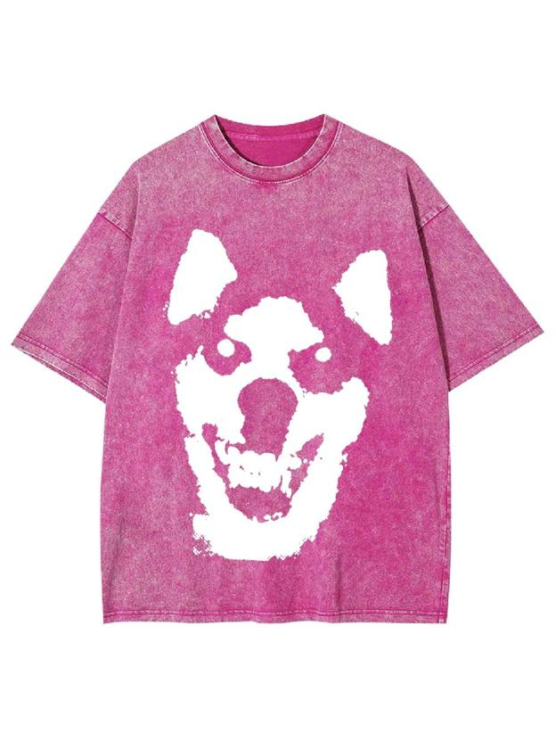 Pixelated Sinister Smil Washed Tshirt