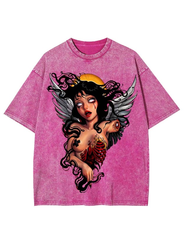 FALLEN ANGEL OF DESPAIR WASHED TSHIRT