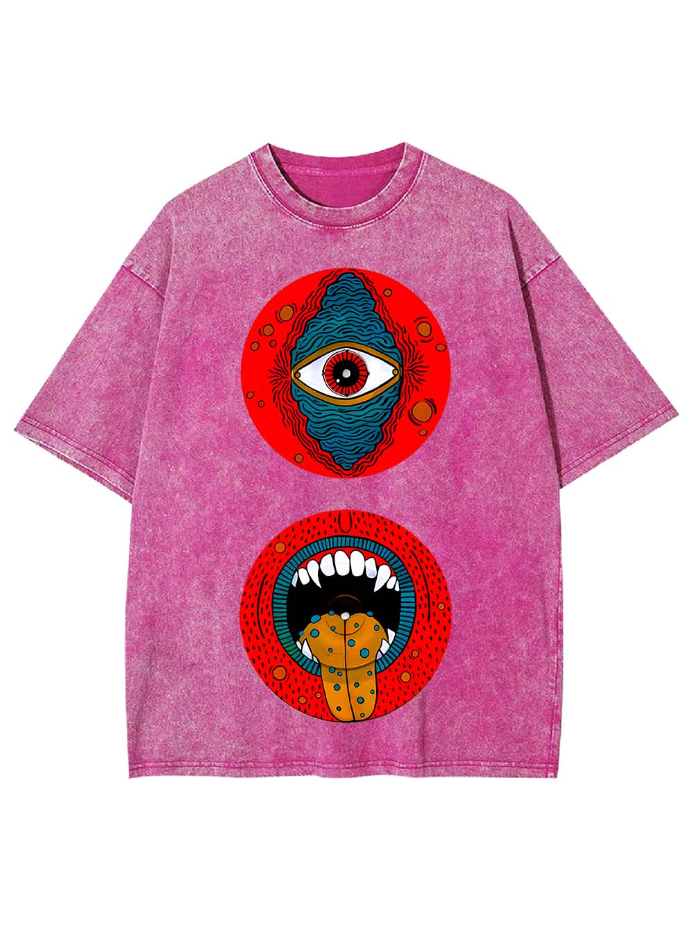 Eye and Mouth Realms Washed Tshirt
