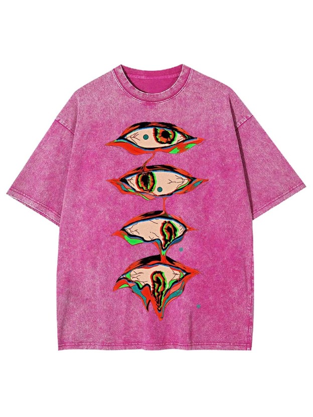 Surreal Eyes Cascade Washed Tshirt