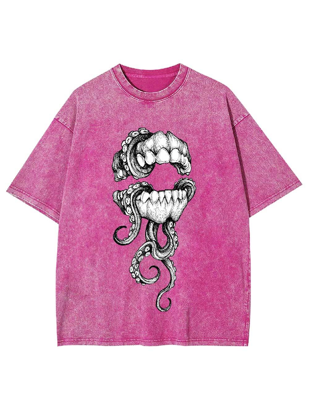 Tentacle Grin Washed Tshirt