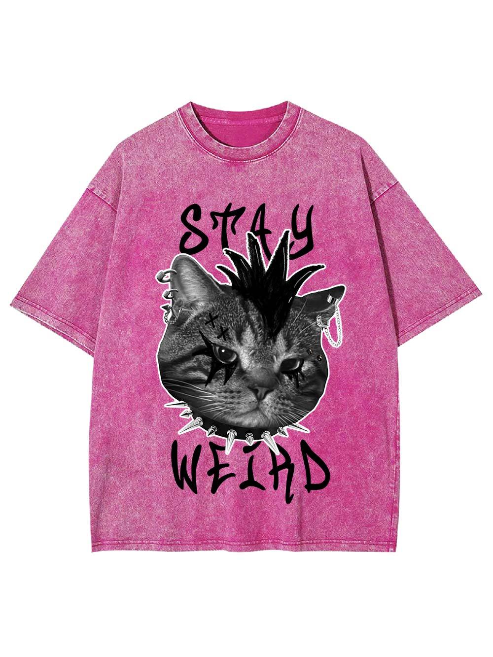 Stay Weird Washed Tshirt