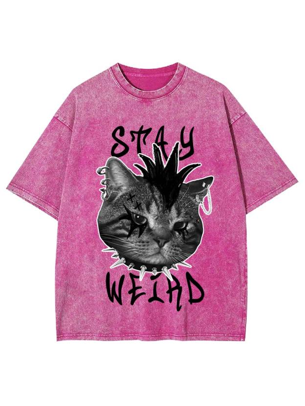 Stay Weird Washed Tshirt