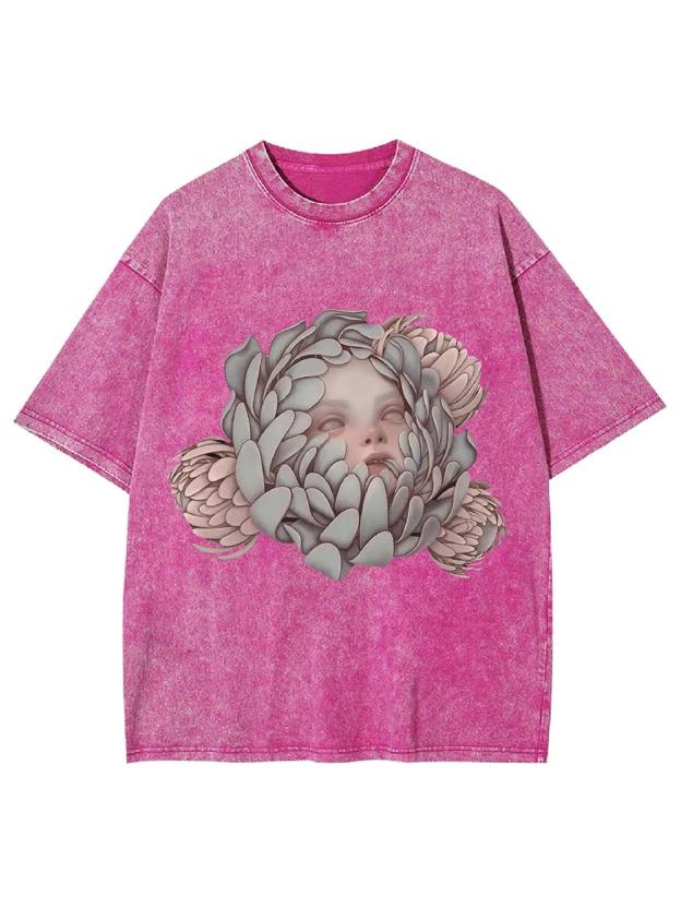 Blooming Silence Washed Tshirt