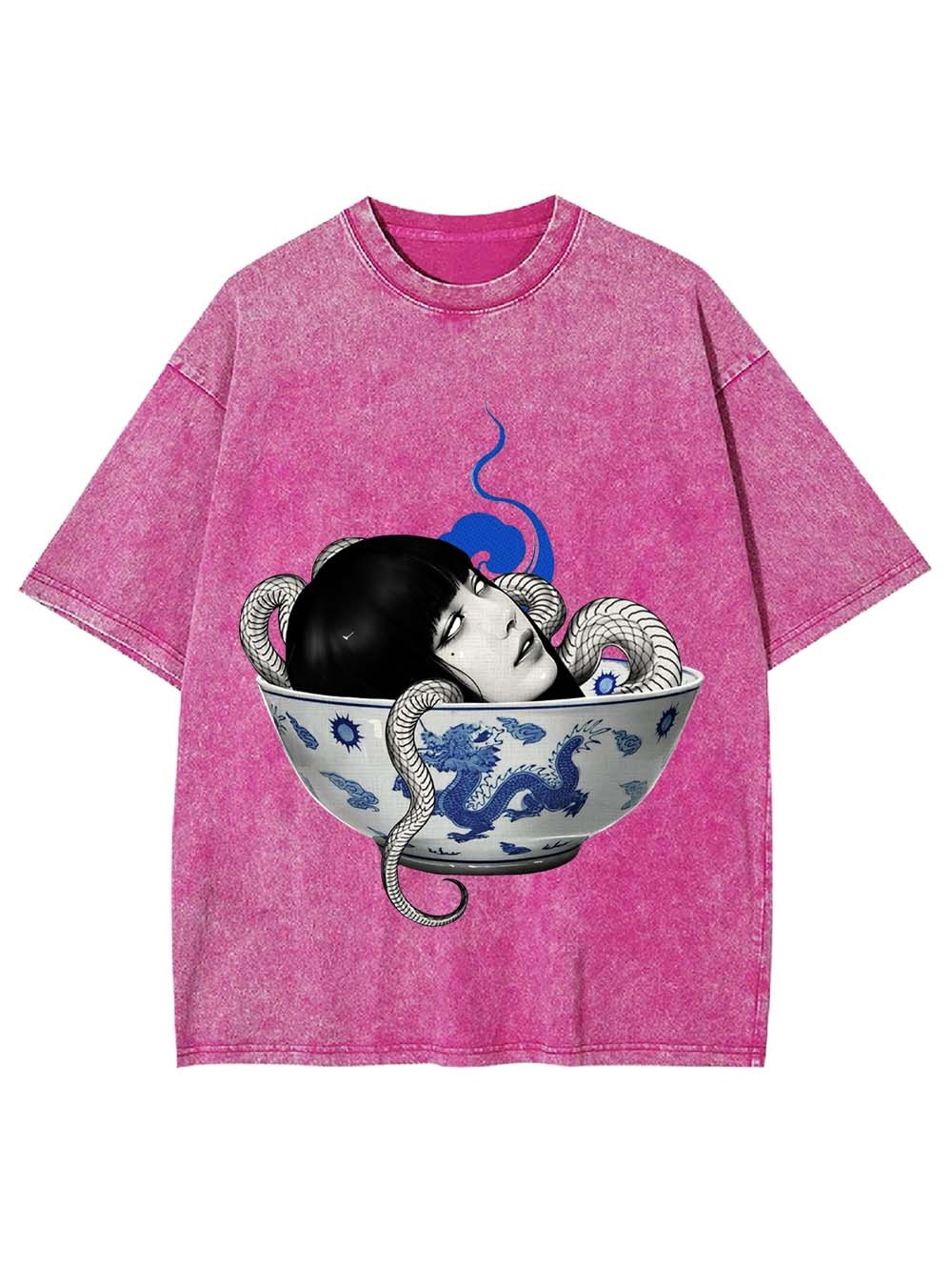 Snake Maiden in the Bowl Washed Tshirt