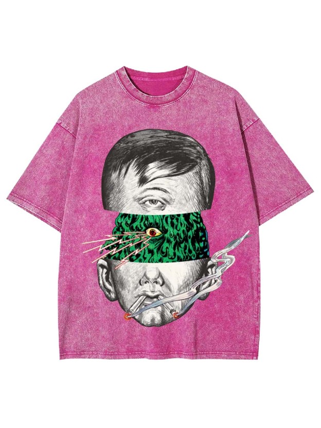 Fractured Perception Washed Tshirt