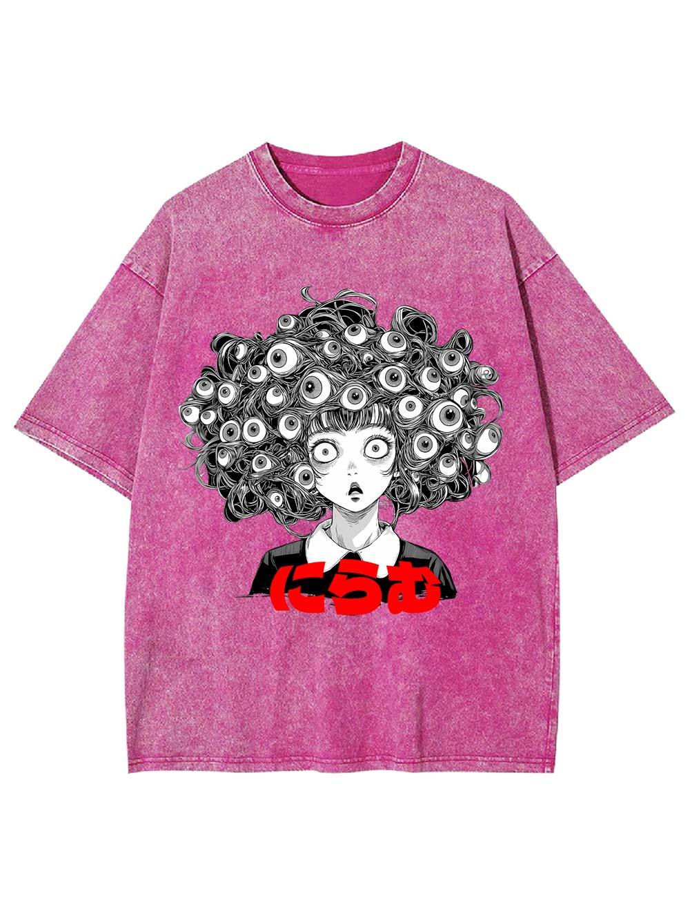 Staring Eyes Washed Tshirt