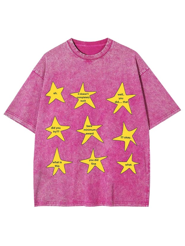 Snarky Gold Star Awards Washed Tshirt