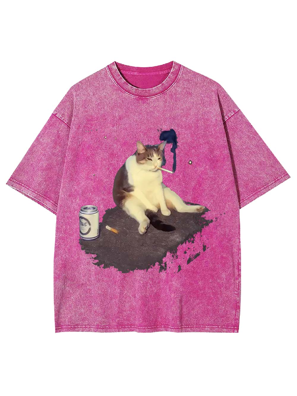 Chill Cat Vibes Washed Tshirt Washed Tshirt