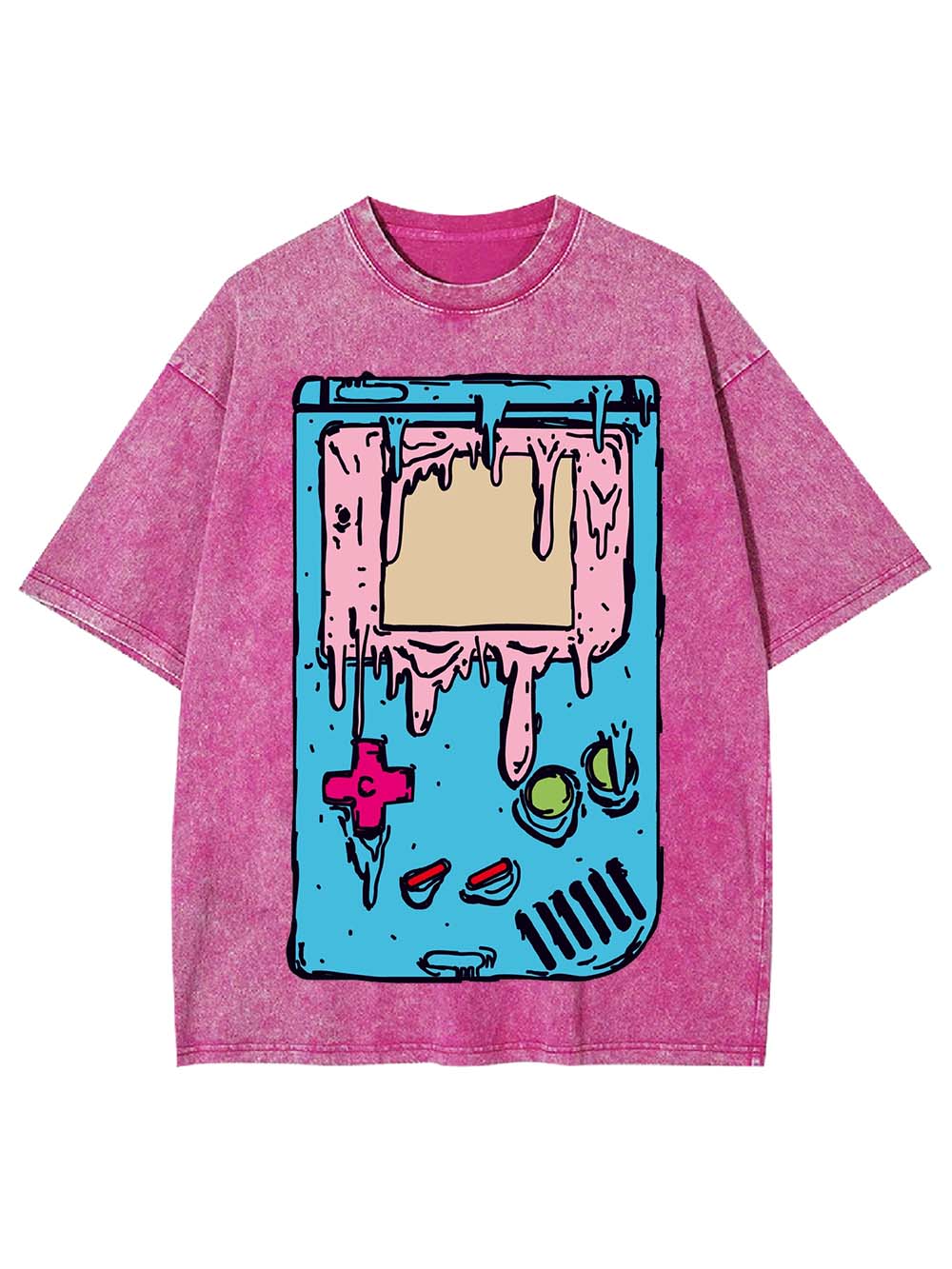 Melting Game Console Washed Tshirt