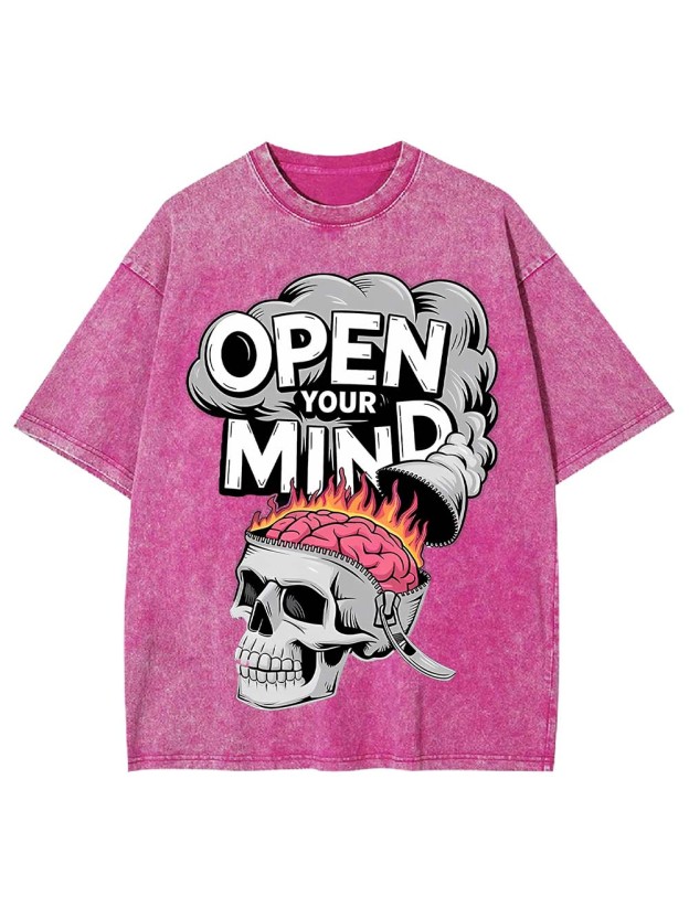 OPEN YOUR MIND WASHED TSHIRT