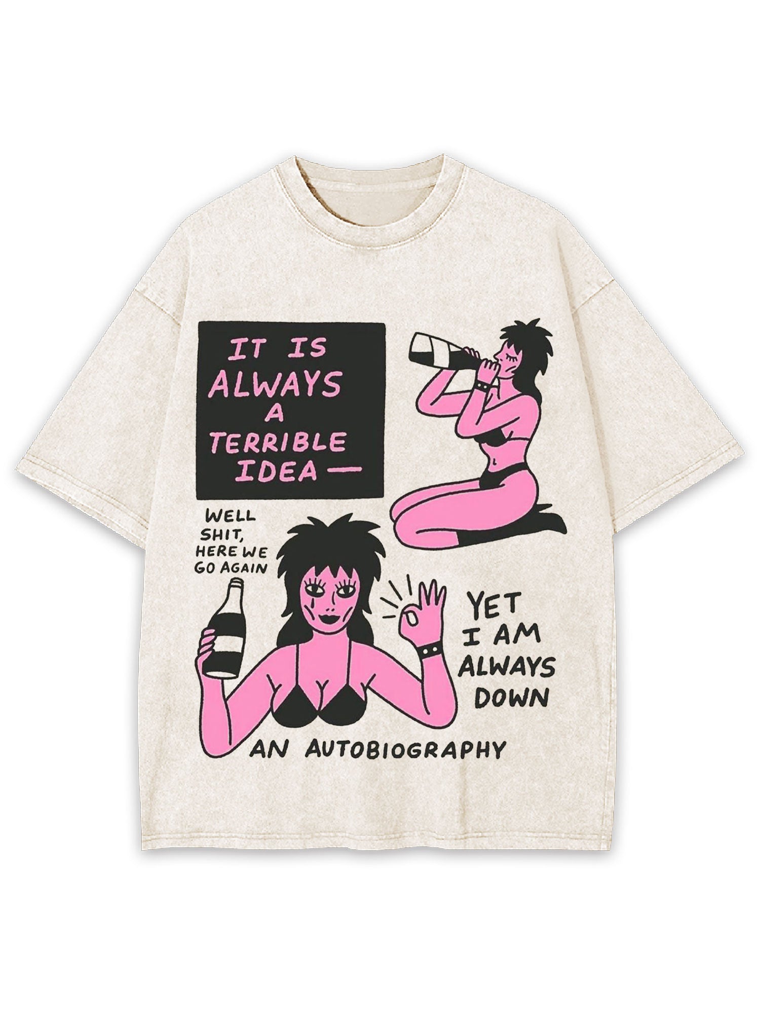 Drink Washed Tshirtt