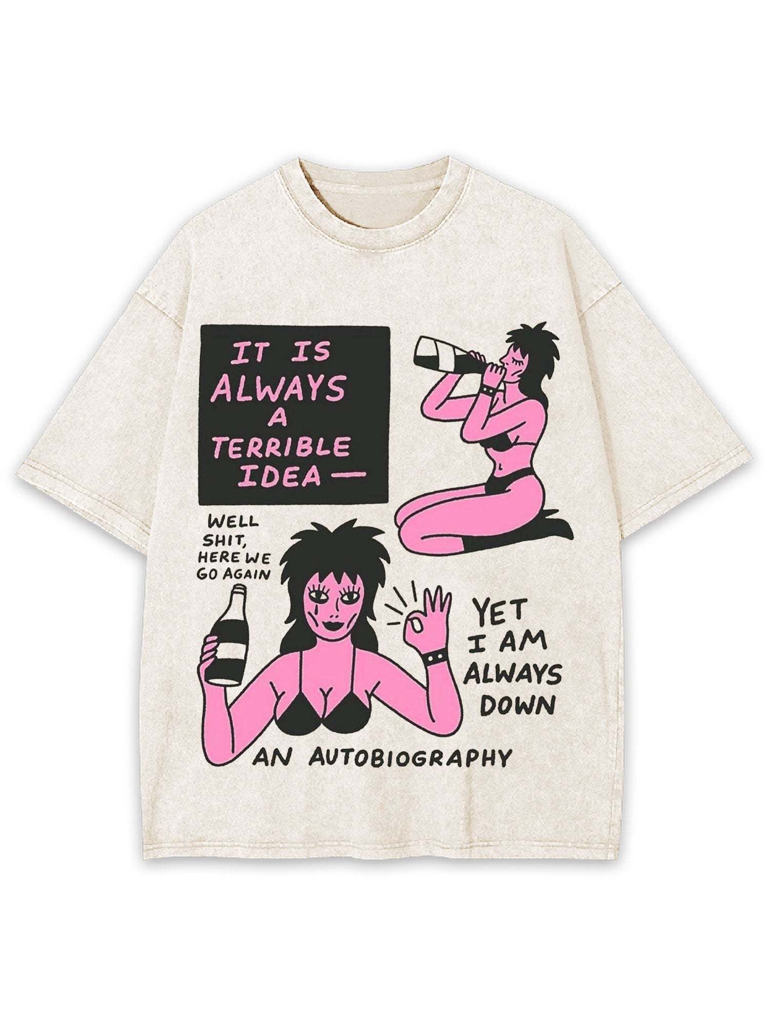 Drink Washed Tshirtt