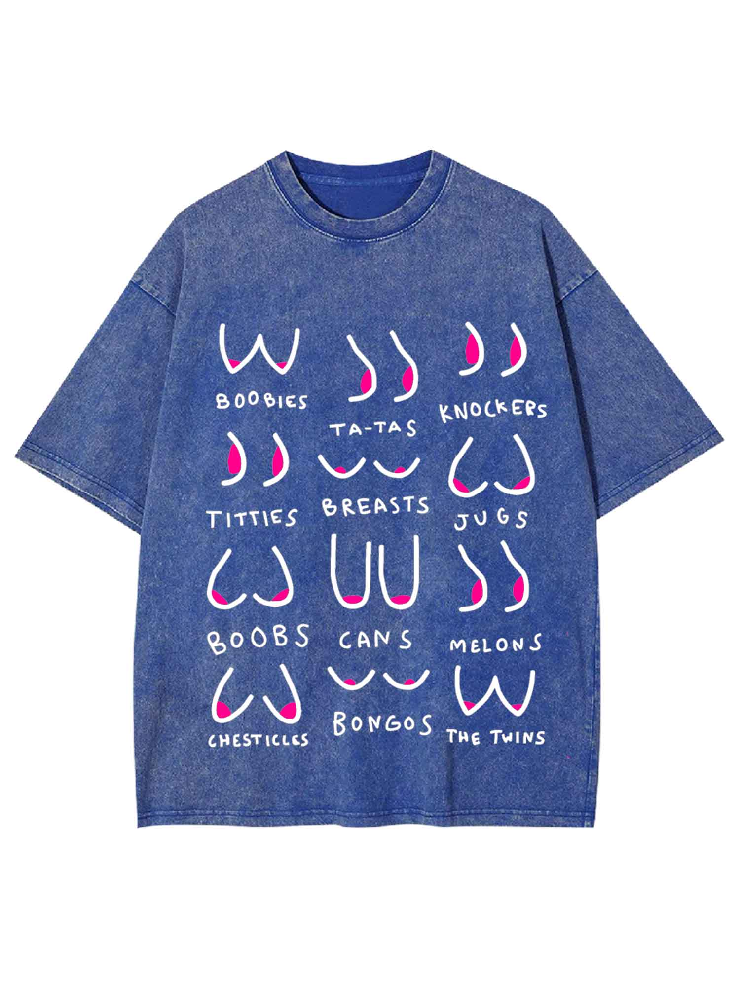 Breasts Slang Washed Tshirt