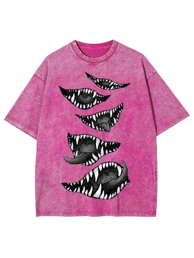 Monstrous Grins Washed Tshirt