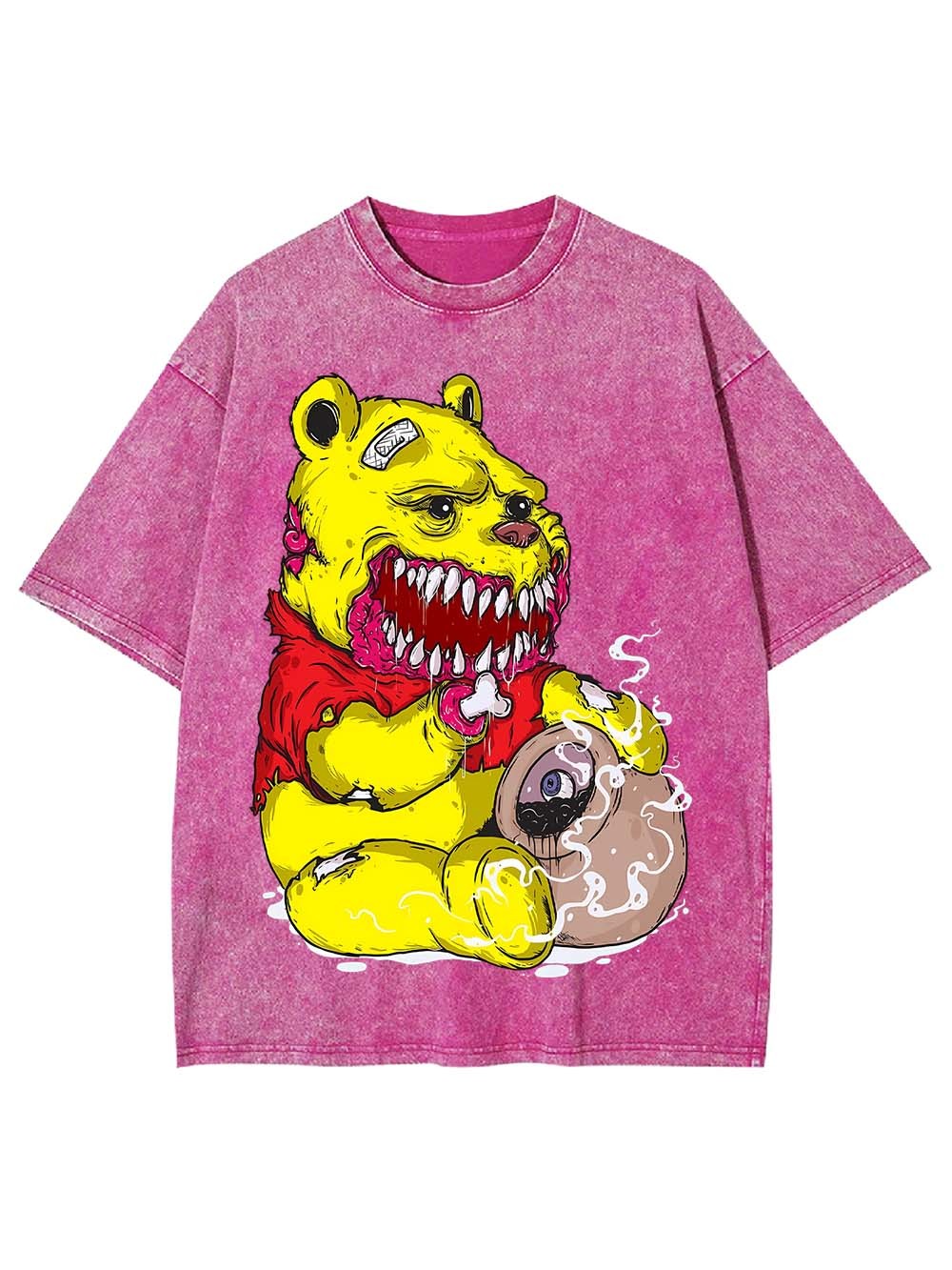 Ferocious Bear with a Twisted Appetite Washed Tshirt