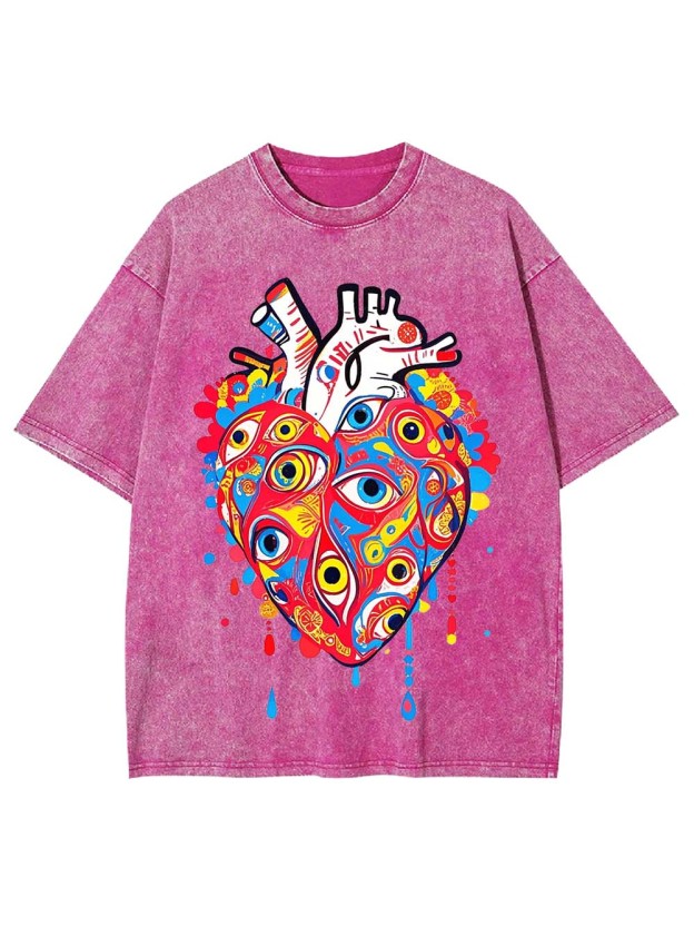 EYE OF THE HEART WASHED TSHIRT